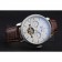 Patek Philippe Day Date Tourbillon White Dial Stainless Steel Case Embossed Bezel Brown Leather Strap  622837