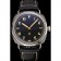 Panerai Radiomir Firenze PAM604 Black Dial Roman Numerals Engraved Stainless Steel Case Black Leather Strap