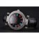 Franck Muller Double Mistery Ronde Black Dial Stainless Steel Case Black Leather Strap