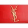 Saint Laurent Medium Monogram Satchel Red