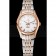 Omega De Ville Ladies White Dial Rose Gold Case Two Tone Bracelet 1453782