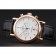 Omega Seamaster Vintage Chronograph White Dial Rose Gold Case Black Leather Strap
