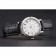 Patek Philippe Calatrava White Dial Roman Numerals Double Ribbed Bezel Stainless Steel Case Black Leather Strap