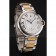 Swiss Cartier Ballon Bleu Two Timezone White Dial Silver Case Gold And Silver Bracelet 1453877