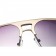 Prada Sporty Square Gold Frame Linea Rossa Logo Sunglasses 308311