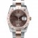 Rolex DateJust Brushed Stainless Steel Case Brown Dial Diamond Plated 41994