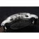 Patek Philippe Grand Complications Black Dial Engraved Silver Case Black Leather Bracelet 1454145