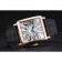 Franck Muller Master Square White Dial Gold Case Black Leather Band  622354