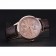 Patek Philippe Geneve Two Dial Rose Dial Rose Gold Bezel Brown Leather Band  622149