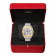 Swiss Santos de Cartier Chronograph watch, XL model, chronograph, gold and steel, interchangeable metal and rubber bracelets