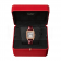 Swiss Santos-Dumont watch Small model, rose gold, diamonds, leather strap