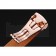 Swiss Omega DeVille Tresor White Dial Gold Case Brown Leather Strap  622846