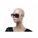 Cartier Golden Logo Detail Black Frame Sunglasses 308274