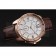 Cartier Calibre De Cartier Small Seconds White Dial Rose Gold Case Brown Leather Strap
