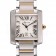 Swiss Cartier Tank Francaise Steel Case White Dial Roman Numerals Two Tone Bracelet  622648