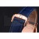 Omega Sochi Petrograd White Dial Gold Case Blue Leather Strap  622820