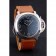 Panerai Radiomir Brushed Stainless Steel Case Black Dial Brown Leather Strap