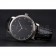 Patek Philippe Calatrava Black Dial Stainless Steel Case Black Leather Strap