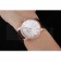 Swiss Vacheron Constantin Patrimony White Dial Rose Gold Diamonds Case Brown Leather Bracelet  1454170