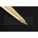 Cartier Fully Wave Patterned Gold Ballpoint Pen  622773