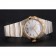 Swiss Omega Constellation White Dial Stainless Steel Case Gold Bezel Two Tone Bracelet