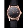 Swiss Patek Philippe Calatrava Black Dial Rose Gold Case Black Leather Strap