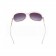 Hermes Large Oversized White Frame Sunglasses with Metallic Logo 308105