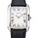 Cartier Tank Anglaise 36mm White Dial Stainless Steel Case Black Leather Bracelet