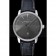 Swiss Vacheron Constantin Patrimony Grey Dial Silver Diamonds Case Black Leather Bracelet 1454163