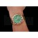 Swiss Rolex GMT Master II Green Dial Stone Set Bezel Gold Case And Bracelet  1453748