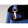 Prada Double Tote Ostrich Leather Bag Blue