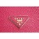 Prada Double Tote Pebbled Leather Fuchsia   18927298