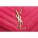 Saint Laurent Monogram Wallet On Chain Fuchsia