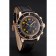 Swiss Blancpain Fifty Fathoms Flyback Chronograp Carbon Fiber Dial Rose Gold Case Black Leather Strap