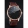 Swiss Vacheron Constantin Patrimony Grand Taille Black Dial Rose Gold Diamonds Case Brown Leather Bracelet  1454174