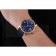 Swiss Cartier Ronde Solo Blue Dial Gold Diamond Case Blue Leather Strap
