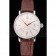 IWC Portofino Silver Dial Stainless Steel Case Diamonds Bezel Brown Leather Strap