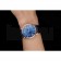 Cartier Ronde Solo Blue Dial Diamond Hour Marks Rose Gold Case Blue Leather Strap