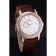 Swiss Vacheron Constantin Patrimony Contemporaine Rose Gold Case White Dial Brown Leather Bracelet  622680