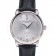 Patek Philippe Swiss Calatrava Polished Bezel Grey Dial Black Leather Strap 7659