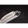 MontBlanc Pointed Tip Thick Rounded MB Engraved Silver Ballpoint Pen With Black Trimming