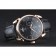 Patek Philippe Complications Chronograph Black Dial Gold Case Black Leather Bracelet  1454235