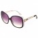 Hermes Studded Carriage Detail White Frame Sunglasses  308096