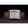 Cartier Tank Anglaise 36mm White Dial Gold Case Brown Leather Bracelet