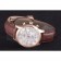 Omega DeVille Rose Gold Bezel with White Dial and Brown Leather Strap  621570