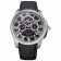 Cartier Calibre Tourbillon Black Dial Stainless Steel Case Black Leather Strap  622752