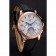Patek Philippe Chronograph White Guilloche Dial Rose Gold Case Black Leather Strap