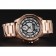 Cartier Calibre De Cartier Small Seconds Black And White Dial Rose Gold Case And Bracelet