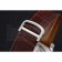 Cartier Calibre Tourbillon White Dial Stainless Steel Case Brown Leather Strap  622750
