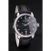 Patek Philippe Swiss Calatrava Ribbed Bezel Black Dial Black Leather Strap 7661